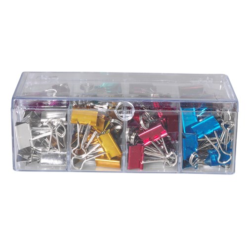 CELCO FOLDBACK CLIPS METALLIC 19MM